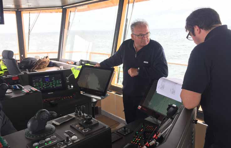 Bortsett från testerna justerades kompassen, autopiloten, det mättes ljud och vibrationer, livbälteslådornas tömningsfunktion testades, navigeringsutrustningen testades med mera.