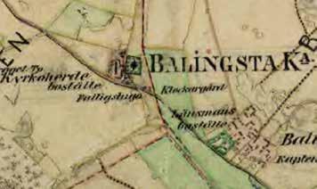 2. Övergripande nulägesbeskrivning och historik Kyrkomiljön Balingsta kyrka ligger i ett öppet slättlandskap.