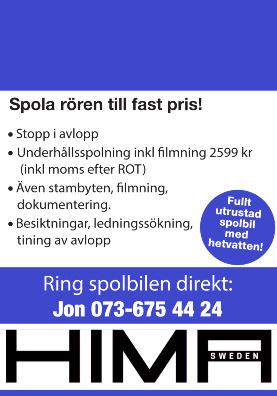 Ring för information! DALA-FLODA vid ICA Torsdag 11/7 kl. 17-17.30 Söndag 14/7 kl. 15-15.30 070-608 36 00 Gagnef Spar annonsen!