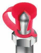 PÅTRYCKBARA KÅPOR Smörjnippelhattar SR 1019 Röd LDPE Effektivt och billigt skydd för smörjnipplar Rörskydd i PVC SR 1340 Grå