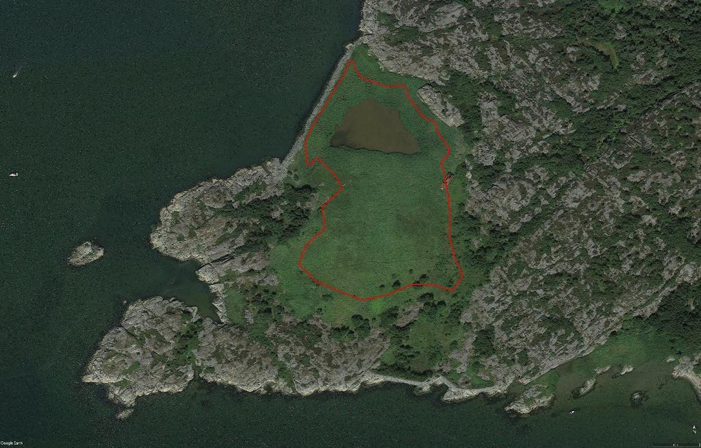 I vikens närhet finns flera representativa vikar varför vik 54 tas bort. Kartunderlag är hämtat från Google Earth. Figur 12.