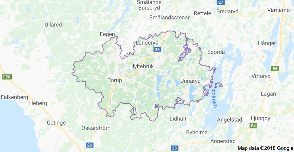 Område i Halland där man