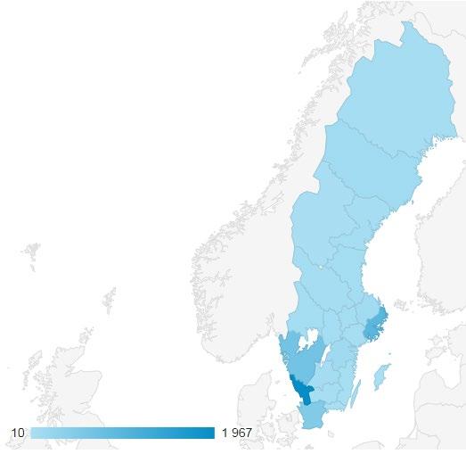 Digitala Terapirekommendationer Cirka 12 000 besökare sedan lansering varav 2900 är aktiva användare.