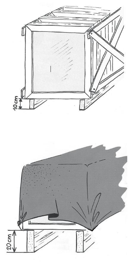 Plast som täcker partiet från fabrik är endast ett transportskydd och skall tas bort vid mottagandet för att säkerställa god ventilation.