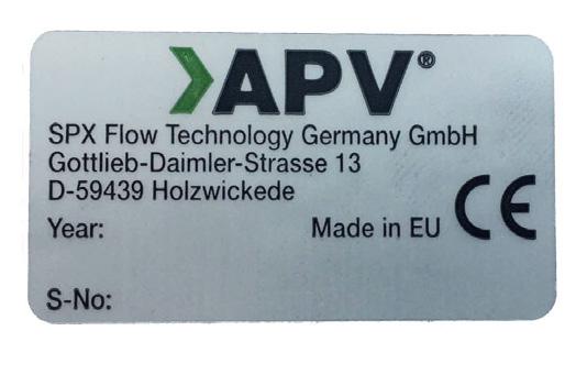 APV SE APV_SVSF_ATEX_DK-0_0307.indd 3. Märkning av ventilen, temperaturklasser, ansvarighet 3.