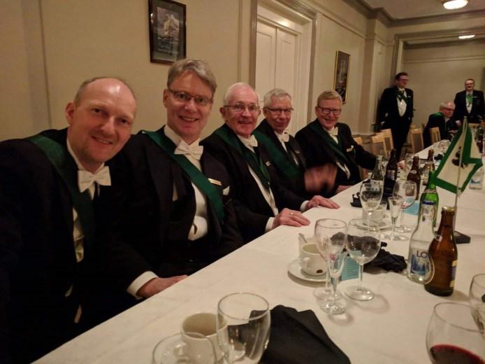De bröder som inte kunde närvara vid gradgivningen kom hälsningar ifrån, Göran Thunberg, Thomas Ejdersund och Mikael Andersson till vår nya tredje gradens bröder.