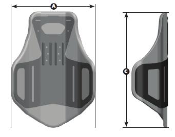 Storleksmatris Ride Java Back Ride Grande Java -rygg Size Matrix Grande REGULAR DEEP A:Total ryggbredd A: Overall Back Width HÖJD: GRANDE DJUP: REGULAR HEIGHT: GRANDE DEPTH: REGULAR Ryggbredd Passar