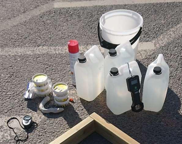 Utförande Allmänt En tryckimpregnerad väggregel med måtten 45x95 mm kapades upp i fyra bitar.