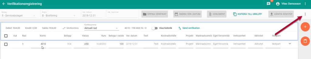 Nyhetsdokument Vitec Ekonomi inkl 3L Pro - Version x.