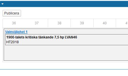 valmöjlighet. Ange i nästa steg planerad period och spara.