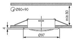графитовый 73 Underconstruction Ø75 mm Unterkonstruktion Ø75 mm Rame de