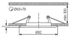 графитовый 50 Underconstruction Ø60 mm Unterkonstruktion Ø60 mm Rame de