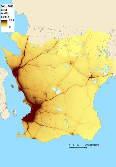 VÄGTRAFIKEN 543 personer i Skåne dör i förtid på grund av luftföroreningar (NOx).