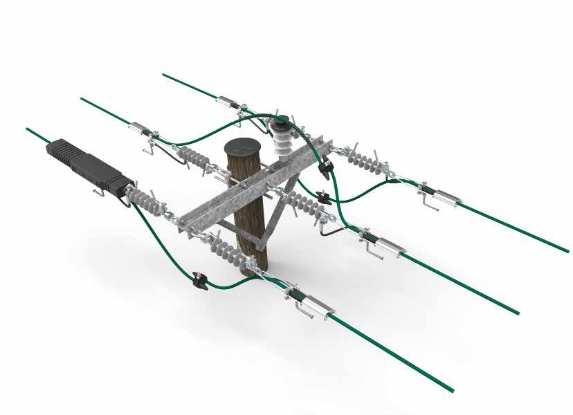 Avspänd konstruktion 2147 Ljusbågsskydd 2 4 1 7 6 3 5 11 8 Ljusbågsskydd Lintyp AlMgSi 24kV 62mm 2 99mm 2 1 Spännisolator SDI90.282 06 248 82 2 3 Stödisolator SDI82.1M20 / SDI87.