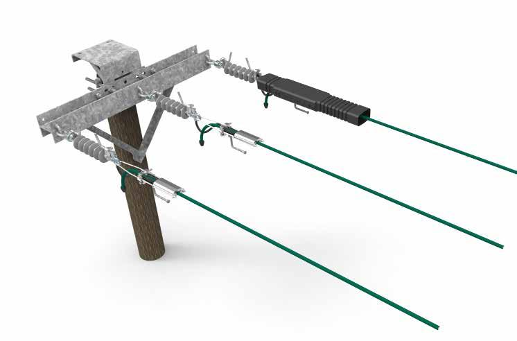 Ändkonstruktion 2133 Ljusbågsskydd 4 2 5 6 3 1 7 Ljusbågsskydd Lintyp AlMgSi 24kV 62mm 2 99mm 2 157mm 2 241mm 2 1 Spännlinhållare SO255.2S / SO256.
