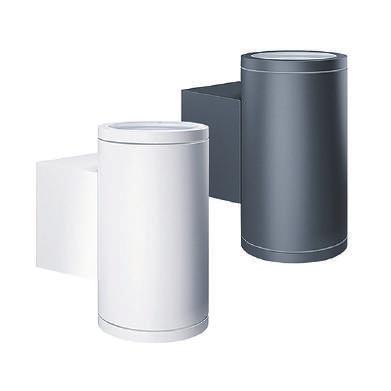 ALVA BELYSNING YTTEROMRÅDEN UP-/DOWNLIGHTS Aluminiumhöljet är av hög kvalitet som både är smutsavvisande och skddat mot havsluft God motståndskraft mot rengöringsmedel (klotteravvisande) Varianter
