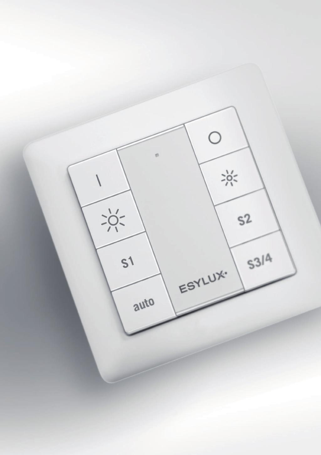 Intuitiv användning tack vare klart smbolspråk Smarta fabriksinställningar och förinställda scener AUTOMATION INOMHUS KNAPP PUSH BUTTON ÖVERSTYRNING PÅ ETT LÄTT SÄTT -knapp som är lätt att installera