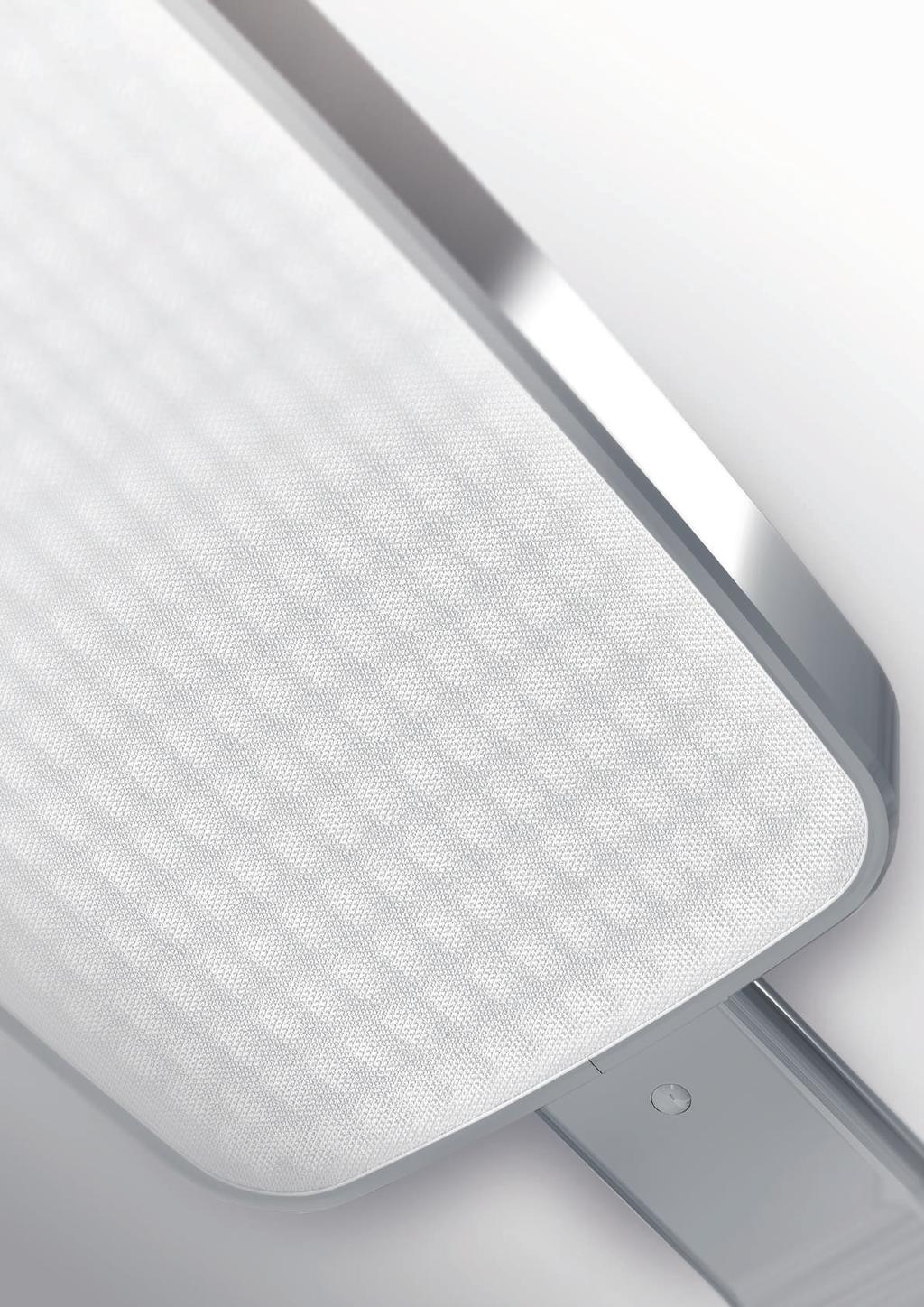 Med SmbiLogic-teknik för energieffektivt Human Centric Lighting Varianter med patenterad delningsbar fot för skrivbord med genomgående sidoflanker Prisbelönt, representativ premiumdesign