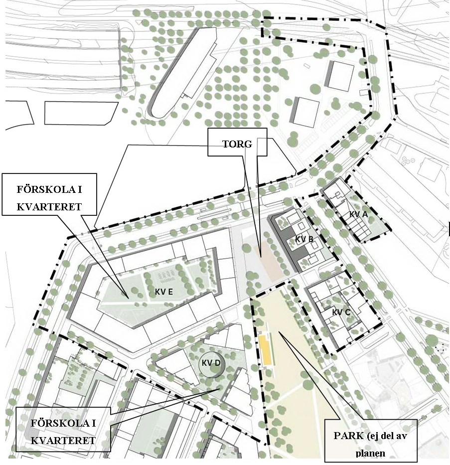 Sida 6 (12) Pågående utveckling i närheten Årstafältet byggs ut i etapper.