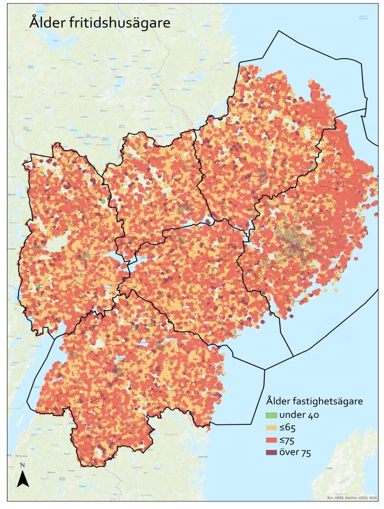 BYGGNADENS ÅLDER DEMOGRAFI Generellt sett ser det ut som att Södermanland har äldre fritidshusbebyggelse än många andra ställen i Sverige, menar Andreas Back.