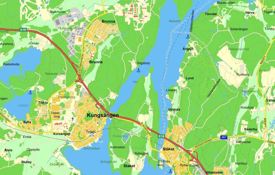 (PM/Rapport) 1. Inledning 1.1 Bakgrund och syfte Norr om Kungsängen i Upplands-Bro kommun, på andra sidan E18, ligger idag området Rankhus, se Figur 1.