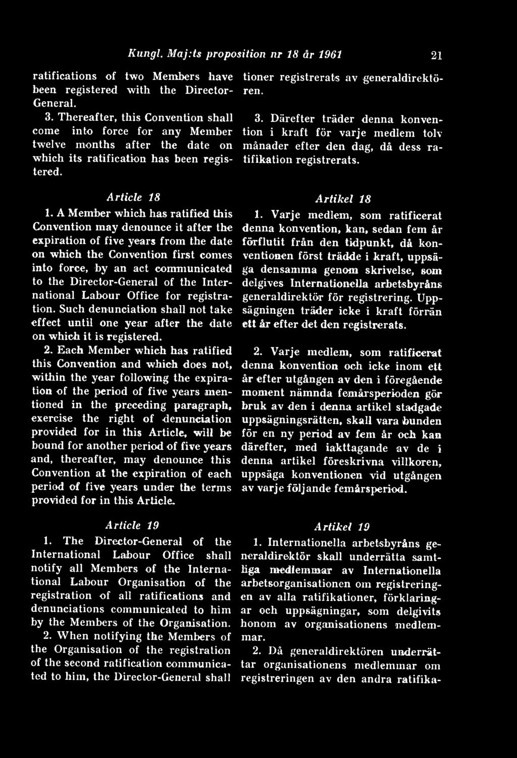 tifikation registrerats, tered. 21 Article 18 1.