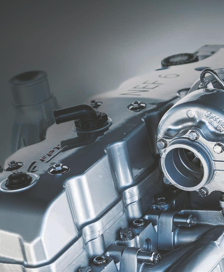 17 Hållbar Effektiv Teknik Dieseloxideringskatalysator (DOC) Matningsmodul Doseringsmodul AdBlue (urea)-tank Blandningsrör 6,7 liters Nef-motor HI-eSCR 2-system Viscotronic standardfläkt eller
