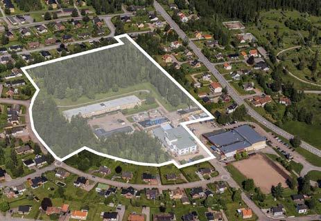 FÖRE 1:42 ÅTTERÅS Ortofoto över plaområdet Nya bostäder som villor, radhus eller pukthus samt y gata.