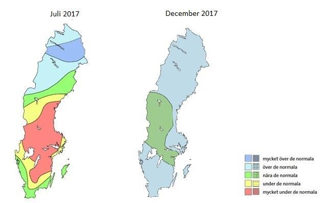 mm 5 SMHI:s mätningar av nederbörd och luftmedeltemperatur i Målilla 2017 och snitt 90 80 70 60 50 40 30 20 10 0 jan feb mar Apr Maj jun jul Aug Sep Okt Nov Dec 20 15 10 5 0-5 Temperatur C Snitt P