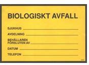 Biologiskt avfall Biologiskt avfall får förvaras högst 4 timmar i rumstemperatur!