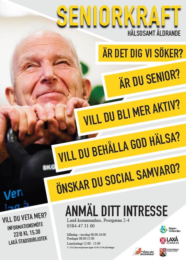 Affischer sattes upp på vårdcentral, bibliotek och i kommunens reception under våren. Personal inom respektive samverkansorganisation informerades liksom personal som arbetar på Frivilligcentralen.