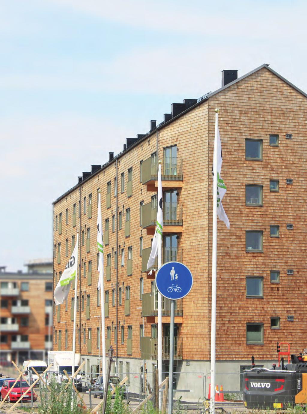 VI GICK SKYDDSROND VARANNAN ELLER VARJE VECKA Niclas Gustavsson har nyligen arbetat med trähusbygget Brf Trummens Strand i Växjö som projektledare.