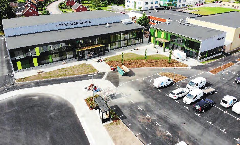 GBJ BYGG, VÄRNAMO VÄRNAMO Bild till vänster: GBJ Bygg i Värnamo har byggt en ny sporthall, Nordins sportcenter. Här har vi också byggt ett nytt gym, Hälsolyftet.