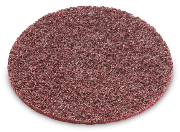 Art nr 358.64 SC fleece Velcro Disc coarse Tar bort små skador och repor. Tar bort fläckar, rostfläckar, repor och smuts. Tar bort fläckar vid svetsfogar av tunna plåtar utan blåanlöpning.