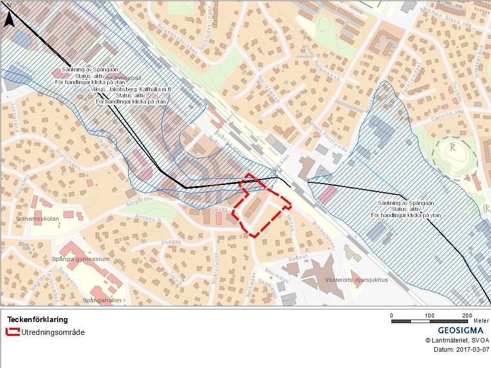 3.4.2 Markavvattningsföretag Enligt information från Länsstyrelsen i Stockholm, åtkomlig på Länsstyrelsens WebbGIS (Länsstyrelsen i Stockholm, 2017), finns det ett aktivt markavvattningsföretag inom