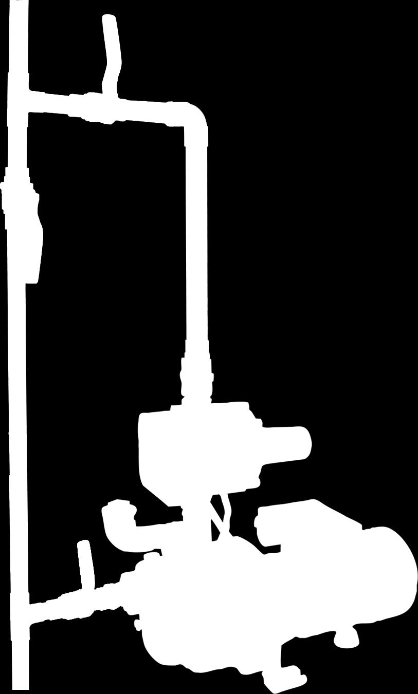 STEP 3 If your incoming pressure is higher than 20 PSI, install a pressure reducer (not shown) between the ball valve #1 and the pump, setted to 20 PSI.