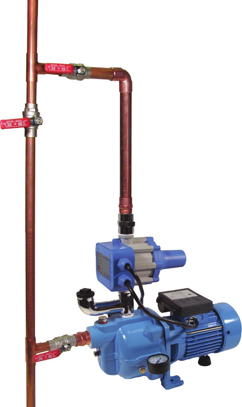 OPEN 1 STEP 5 STEP 6 Set the ball valves as per to operate the pump picture. Open the nearest faucet and connect the pump to an electrical outlet.