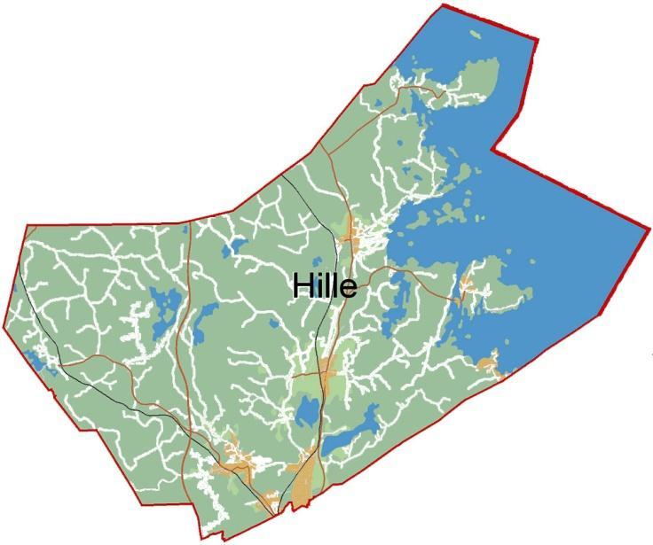 2 9 Fakta om Hille Karta Allmänt om området Hille kommundel är belägen norr om Gävle och var fram till 1969 en egen kommun. Avståndet till Gävle centrum är från Hille kyrka ca 7 km.
