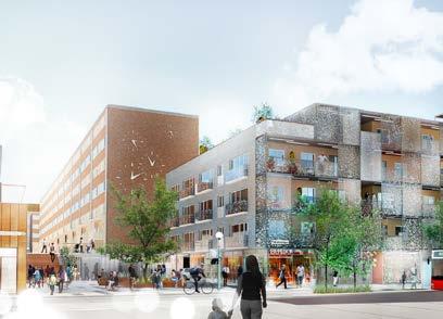 Det nedre torget vid Fisksätra centrum, Fisksätravägen Nummer 4.