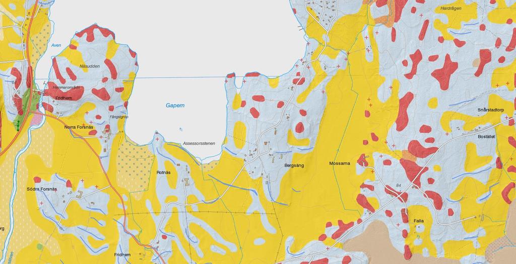 2 JORDARTER Inom planområdet förekommer glacial lera, sandig morän och