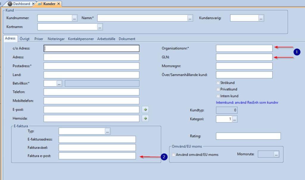 Integration med InExchange 3