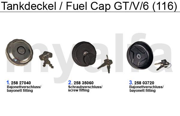 1 25827040 Tankdeckel Alfetta (Bajonettverschluß,mit Lüftung) Bj.