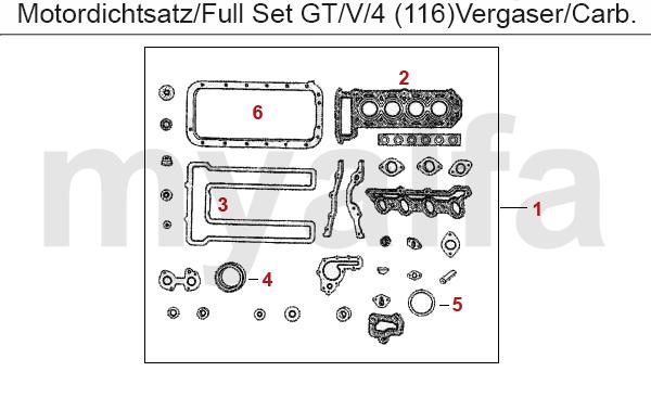 1 2310320 Motordichtsatz ohne ZKD und Simmerringe Vergaser Bj.