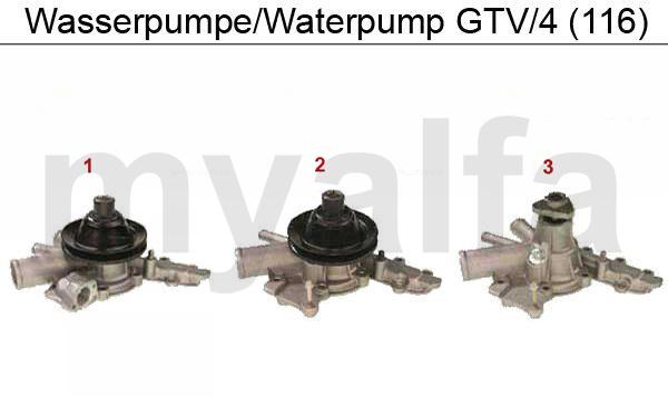 1 2622510 Wasserpumpe Alfetta/Giulietta/GTV (116),mech. Drehzahlmesser 1.6/1.8/2.