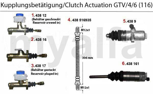 1 43812 Kupplungsgeberzylinder Alfetta,Giulietta,GTV 2.