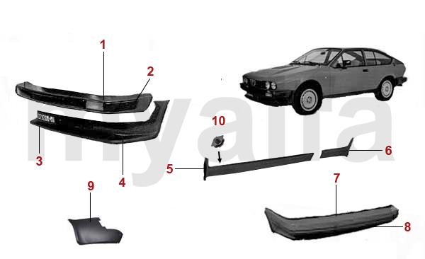 1 13120142 Stoßfänger vorne GTV/6 (116) gebraucht! 2 13128655 Pralltopf f. Stoßfänger GTV/6 (116) VL 2 13128656 Pralltopf f. Stoßfänger GTV/6 (116) VR 3 13128657 Pralltopf f.
