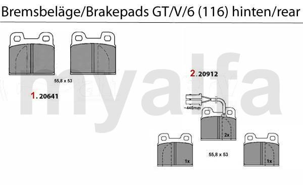 1 20615004 SBB HA Alfetta,Giulietta,GT/V (116) Ate-Bremse 391,14 kr 2 20912150 SBB HA mit