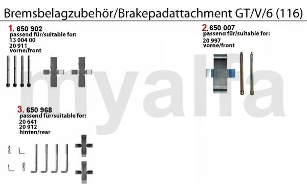 1 650902 SBB-Zubehör für 1300400/20034 4x stift 2x kreuzfeder 2 650007 SBB-Zubehör für einen