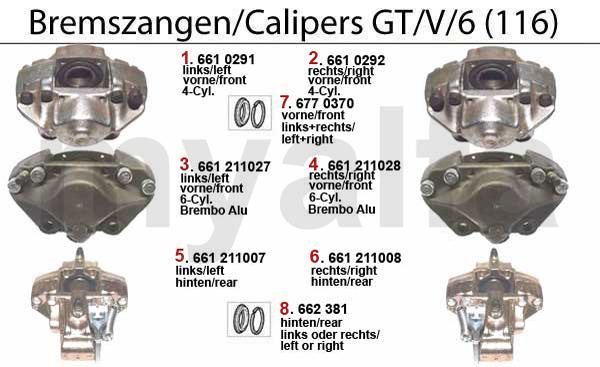 1 6610291 Bremssattel 1300-1600 Bj.1964-85 vorne links, System ATE 1 636,72 kr 2 6610292 Bremssattel 1300-1600 Bj.