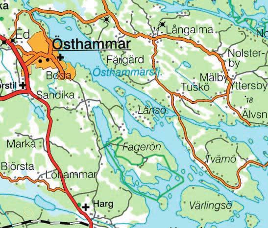 D 74 Planområdets läge ANTAGANDEHANDLING Detaljplan för EKENSBERG (Tvärnö